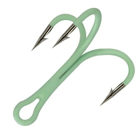 Green glow treble hook.