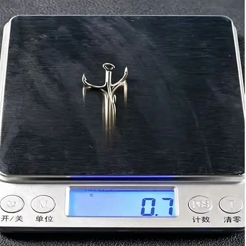 treble hook weighing