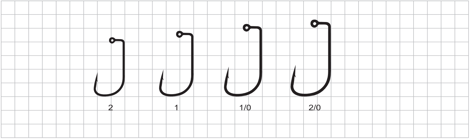 Short Shank Jig Hook Dimension Images