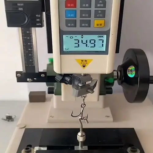 3X treble hook tensile strength test