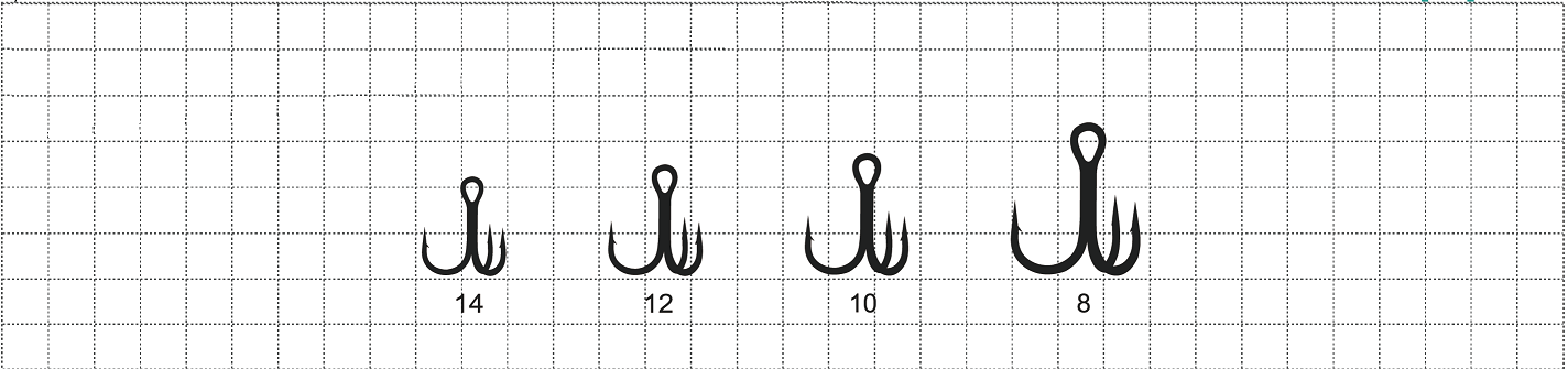 Circle Treble Hook Size Chart