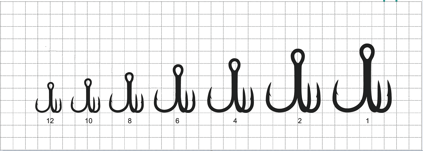 Eagle Claw Treble Hook Size Chart