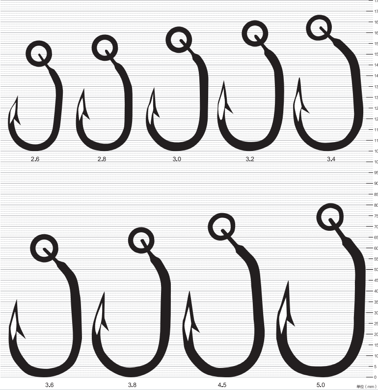 Stainless Steel Tuna Hook Size Chart