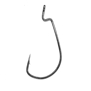 This is the main product image of the Decoy Worm Hook 0.8X, shown in size 1/0.